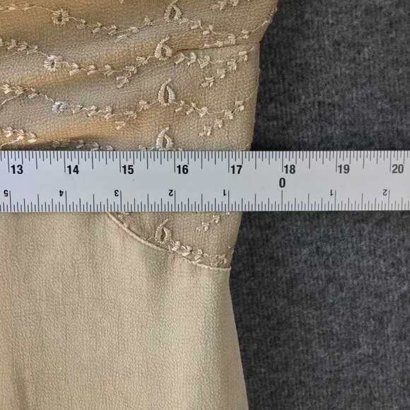 Earthbound Trading Shirred Back Embroidered Bohemian Halter Tunic Top Sz XL - Picture 4 of 12